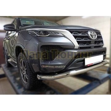 Защита передняя волна D 76,1 ALFeco для Toyota Fortuner 2020-