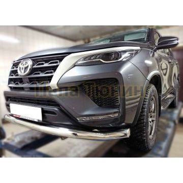 Защита передняя волна D 76,1 ALFeco для Toyota Fortuner 2020-