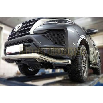 Защита передняя волна D 76,1 ALFeco для Toyota Fortuner 2020-