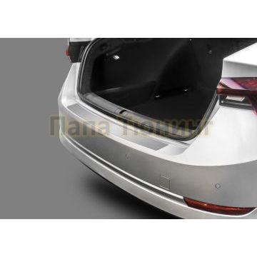 Накладка на задний бампер (1 шт.) Rival для Skoda Octavia A8 2020-