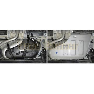Защита топливного бака алюминий 4 мм RIVAL для Geely Coolray, V - 1.5 2020-2024