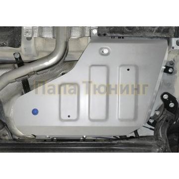 Защита топливного бака алюминий 4 мм RIVAL для Geely Coolray, V - 1.5 2020-2024