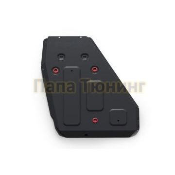 Защита топливного бака + редуктора сталь 2 мм АвтоБроня для Geely Tugella, V - 2.0 2020-