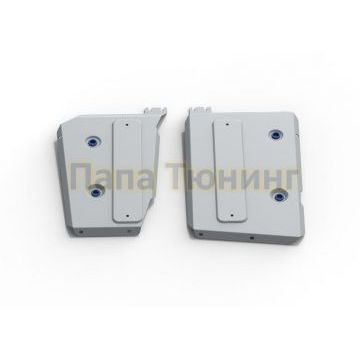 Защита топливного бака алюминий 4 мм RIVAL для Skoda Karoq, V - 1.4 (150л.с.); полный привод 2020-/Volkswagen Taos, V - 1.4 (150л.с.); полный привод 2021-