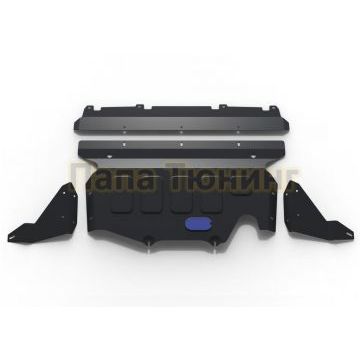 Защита картера сталь 2 мм Rival для Subaru Forester, V - 2.0; 2.5; полный привод; увеличенная 2018-