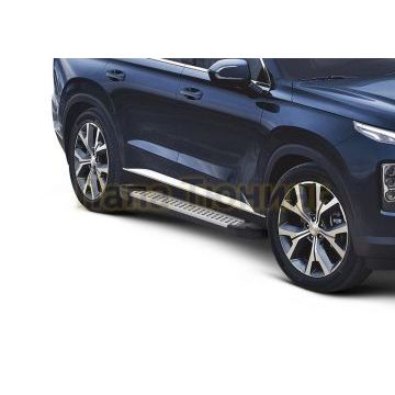 Пороги алюминиевые Rival BMW-Style V2 для Hyundai Palisade 2021-/Kia Telluride 2023-