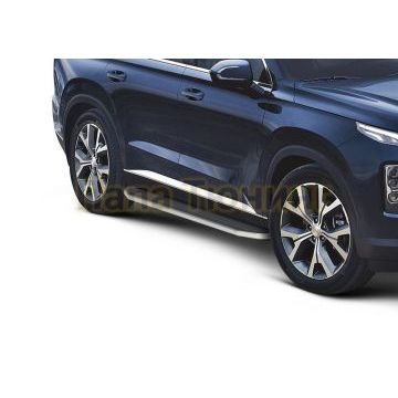Пороги алюминиевые Rival Premium для Hyundai Palisade 2021-/Kia Telluride 2023-