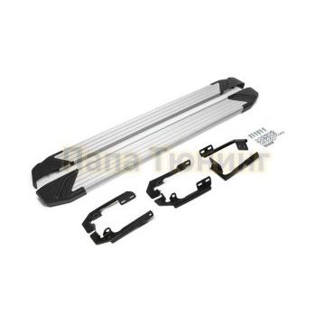 Пороги алюминиевые Rival Start для Isuzu D-MAX 2016-2020