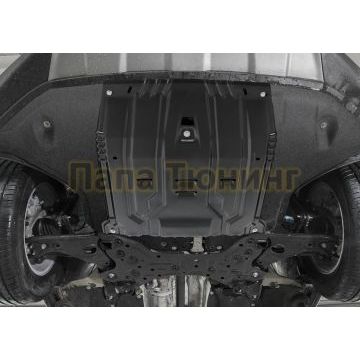 Защита картера + КПП АвтоБРОНЯ сталь 2 мм для Hyundai Palisade, V - 2.2d (220 л.с.) 2020-