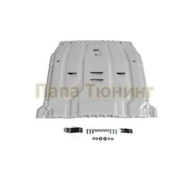 Защита картера + КПП алюминий 4 мм RIVAL для Hyundai Palisade, V - 2.2d (220 л.с.); 3.5 2020-