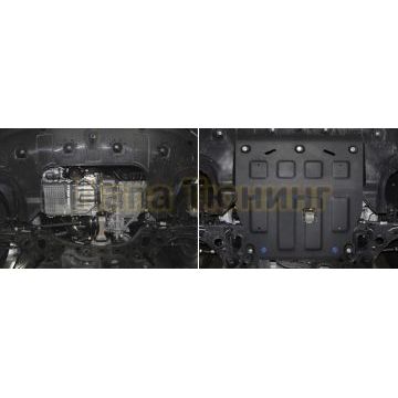 Защита картера + КПП Rival сталь 2 мм для Hyundai Elantra, V - 1.6; 2.0 2021-