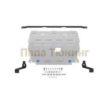 Защита картера + КПП алюминий 4 мм RIVAL для Hyundai Elantra, V - 1.6; 2.0 2021-