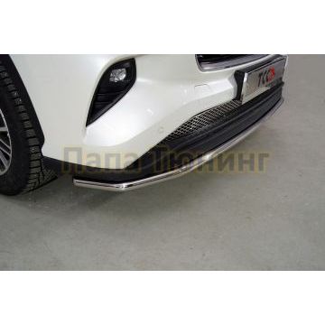 Защита передняя нижняя 42,4 мм ТСС для Toyota Highlander 2020-