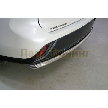 Защита задняя 60,3 мм ТСС для Toyota Highlander 2020-