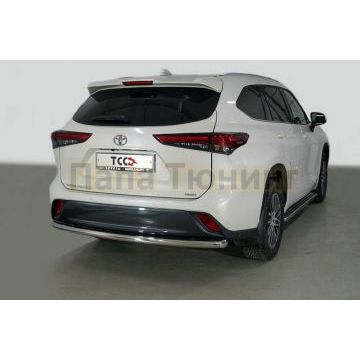 Защита задняя 60,3 мм ТСС для Toyota Highlander 2020-