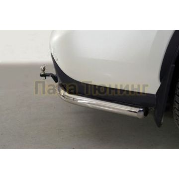 Защита задняя (уголки) 60,3 мм ТСС для Toyota Highlander 2020-