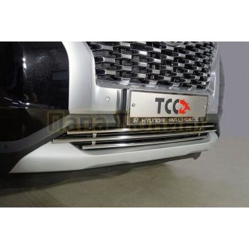 Решетка радиатора нижняя 16 мм ТСС для Hyundai Palisade 2021-