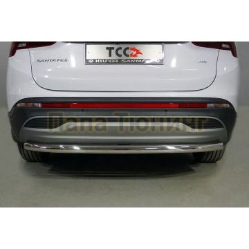 Защита задняя 60,3 мм ТСС для Hyundai Santa Fe 2021-