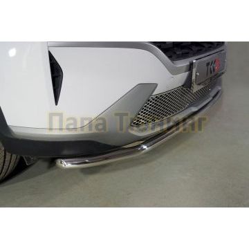 Защита передняя нижняя 42,4 мм ТСС для Hyundai Santa Fe 2021-