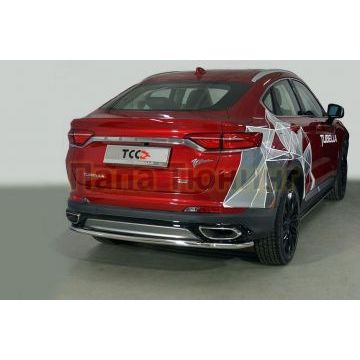 Защита задняя 42,4 мм ТСС для Geely Tugella 2020-