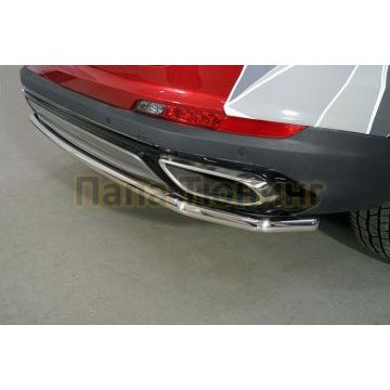 Защита задняя 42,4 мм ТСС для Geely Tugella 2020-