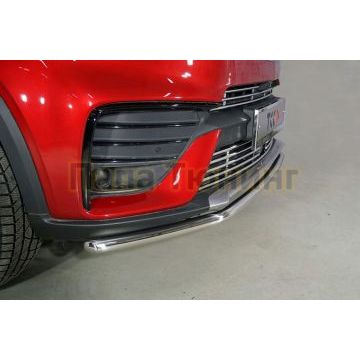 Защита передняя нижняя 42,4 мм ТСС для Geely Tugella 2020-