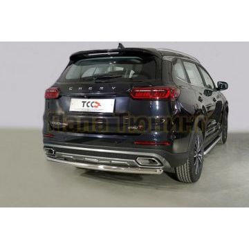 Защита задняя 60,3 мм ТСС для Chery Tiggo 8 pro 2021-