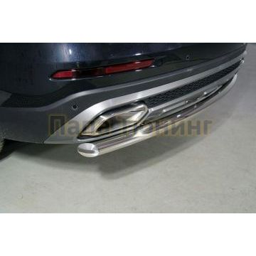 Защита задняя 60,3 мм ТСС для Chery Tiggo 8 pro 2021-