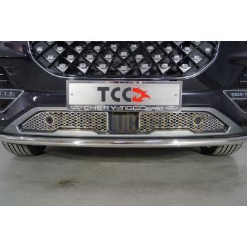 Решетка радиатора нижняя (лист) ТСС для Chery Tiggo 8 pro 2021-