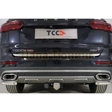 Накладка на заднюю дверь (лист шлифованный) ТСС для Chery Tiggo 8 pro 2021- Накладка на заднюю дверь (лист шлифованный) ТСС для Chery Tiggo 8 pro 2021-