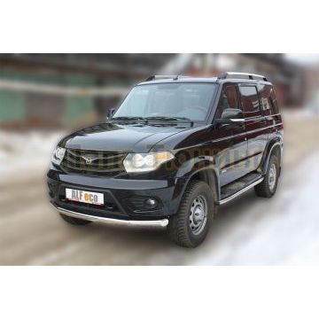Защита передняя D 76,1 ALFeko для УАЗ Патриот Пикап 2014-