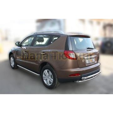 Пороги труба D 60,3 ALFeko для Geely Emgrand Х7 2016-2018