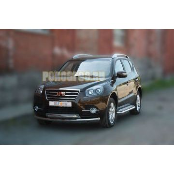 Пороги с площадкой D 60,3 (квинтет) ALFeko для Geely Emgrand Х7 2016-2018