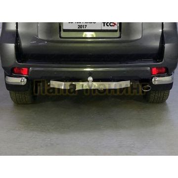 Фаркоп (оцинкованный, надпись Land Cruiser, шар F)ТСС для Toyota Land Cruiser 150 2009-