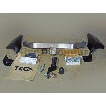 Фаркоп (надпись Mercedes-Benz, оцинкованный, шар Е)ТСС для Mercedes-Benz X-Class 2018-