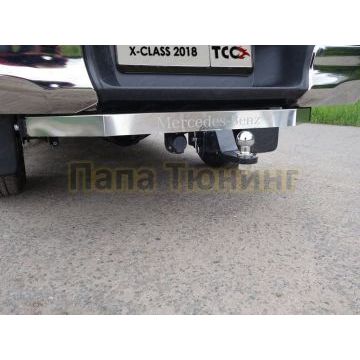 Фаркоп (надпись Mercedes-Benz, оцинкованный, шар Е)ТСС для Mercedes-Benz X-Class 2018-