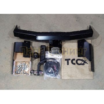 Фаркоп (оцинкованный, надпись Haval,  шар E нерж.)ТСС для Haval H6 2015-/Haval M6 2023-