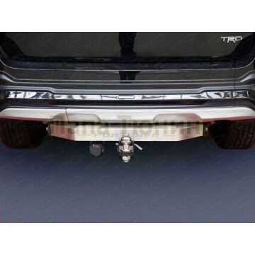 Фаркоп (оцинкованный, крюк Е нерж., надпись Fortuner)ТСС для Toyota Fortuner TRD 2017-
