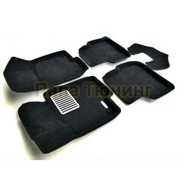 Коврики текстильные 3D Euromat чёрные Original Lux для Volkswagen Jetta 6 2011-2018