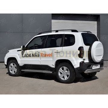 Защита заднего бампера d76 дуга РусСталь для Lada Niva Travel 2021-