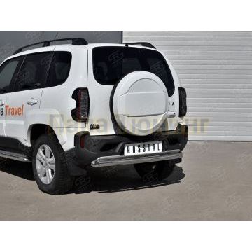 Защита заднего бампера d57 дуга РусСталь для Lada Niva Travel 2021-