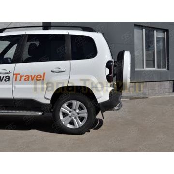Защита заднего бампера d57 дуга РусСталь для Lada Niva Travel 2021-