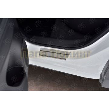 Накладки на пороги RUSSTAL (нерж., шлиф) для Nissan Qashqai 2014-2019