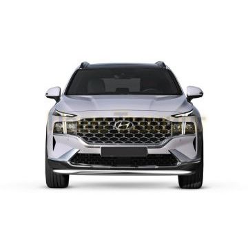 Защита переднего бампера d57 RIVAL для Hyundai Santafe 2021-