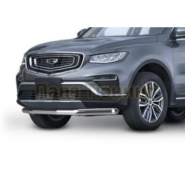 Защита переднего бампера d57 RIVAL для Geely Atlas PRO 2021-2024