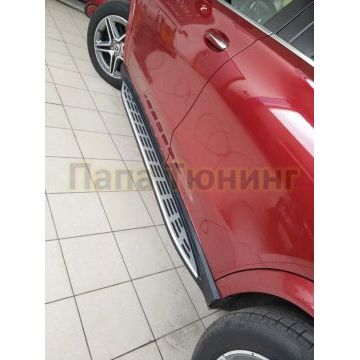 Пороги ОЕМ для Mercedes-Benz GLE II (V167) 2018-