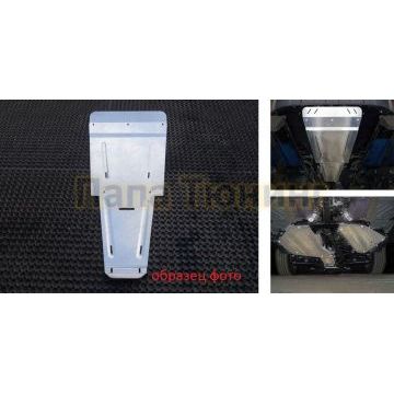 Защиты комплект (алюминий) 4мм (картер, кпп, бак - 2 шт) ТСС для Porsche Cayenne Turbo 2018-