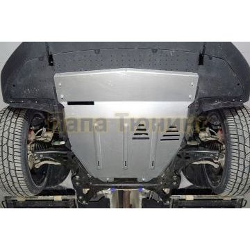 Защита картера и КПП (алюминий) 4мм ТСС для Geely Tugella 2020-