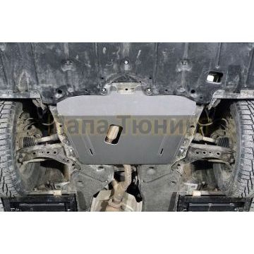 Защита картера и КПП (алюминий) 4мм ТСС для Toyota Highlander 2020-