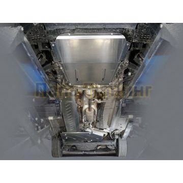 Защиты комплект (алюминий) 4мм (картер, топливные магистрали, бак) ТСС для Renault Logan Stepway 2019-